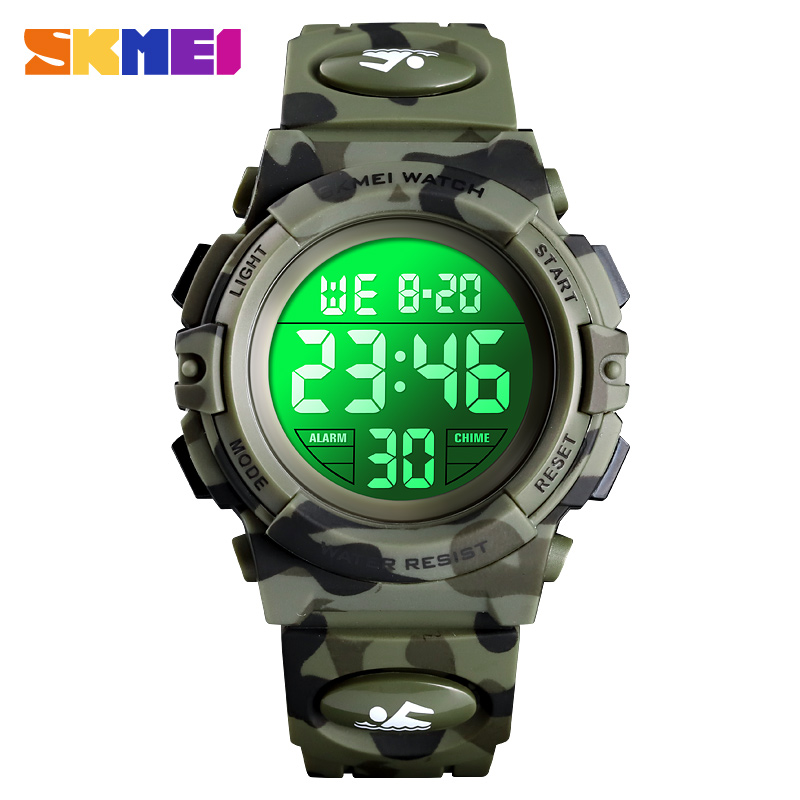 2020 SKMEI Boys Girls Electronic Digital Watch Outdoor Military Sport Watches Clock 50M Waterproof Wristwatch For Children Kids