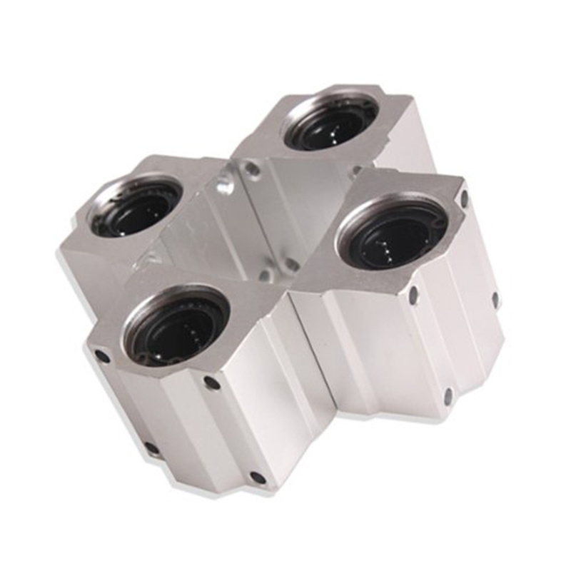 4 Pcs SC20UU 20mm Aluminum Linear Motion Ball Bearing Slide Bushing for CNC