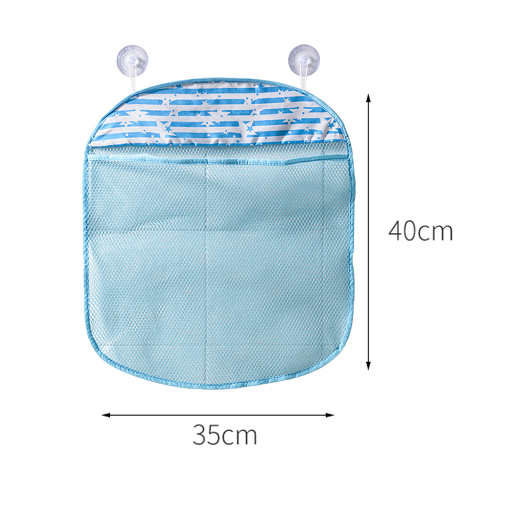 Bathroom Storage Bag Folding Organizer Baby Mesh Toy Shampoo Shower Gel Holder Creative Bathroom Nail-free Seamless Rack