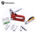 Pracmanu 4 IN 1 Heavy Duty Staple Gun for DIY Home Decoration Furniture Stapler Manual Nail Gun with 3000 Staples Nailer