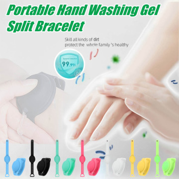 Reusable Wristbands Hand Sanitizer Dispensing Portable Bracelet Wristband Hand Dispenser 10ML Wrist Support