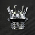 Motorcycle Crown Style Fuel Tank Cover Right-hand Thread Reservoir Vented Universal Gas Cap For Harley Sportster Custom