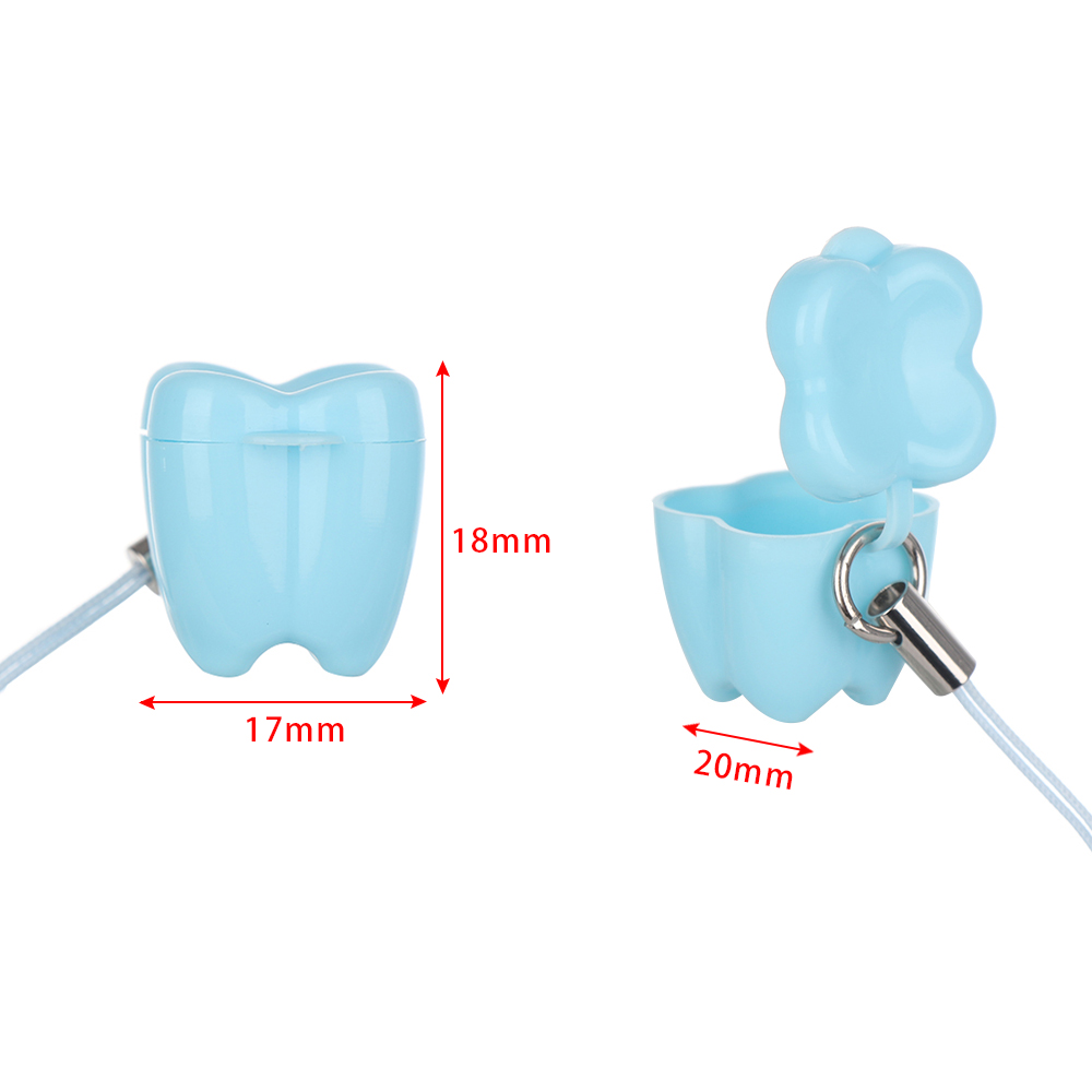 10Pcs New Colorful Baby Teeth Milk Teeth Box Children's Tooth Case Denture Accessories Dental Clinic Gift