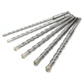 6pcs 160/210/260mm 6/8/10/12/14/16mm SDS Plus Crosshead Twin spiral Hammer Drill Bits Round Shank Twist Electric Hammer Drill