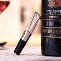 Circle Joy Round Stainless Steel Mini Plug Red Wine Stopper/Fast Decanter/Automatic Wine Bottle Opener Electric Corkscrew