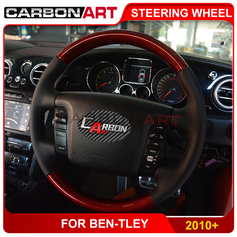 carbon fiber car steering wheel for Bentley auto parts 2010 2012 carbon interior