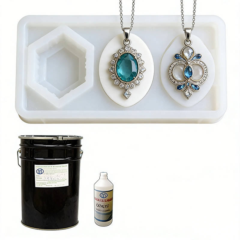 Condensation curing silicone mold rubber