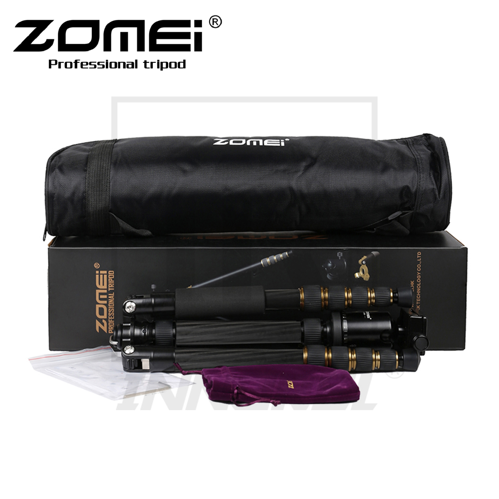 Zomei Z669C Carbon Fiber Tripod Professional SLR camera portable travel Stand Monopod Ball head for Canon Nikon Sony