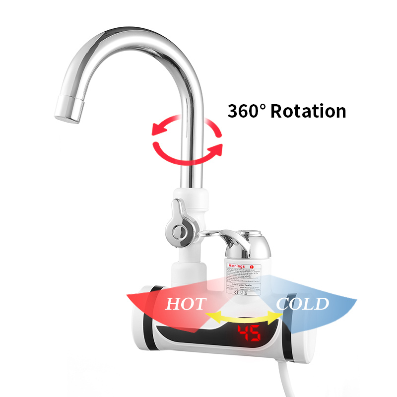 Instant Electric Shower Water Heater Instant Hot Faucet Kitchen Electric Tap Water Heating Instantaneous Water Heater