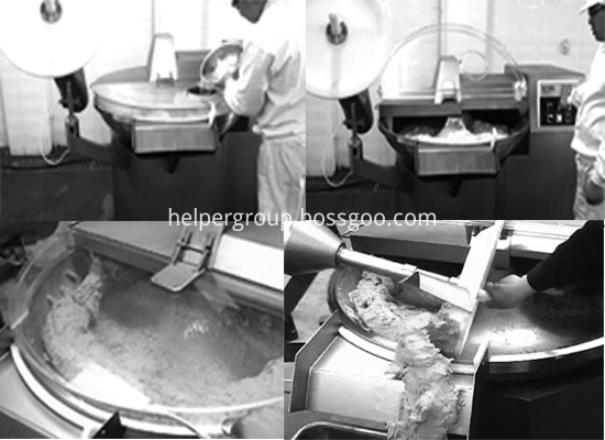 Bowl cutter processing flow