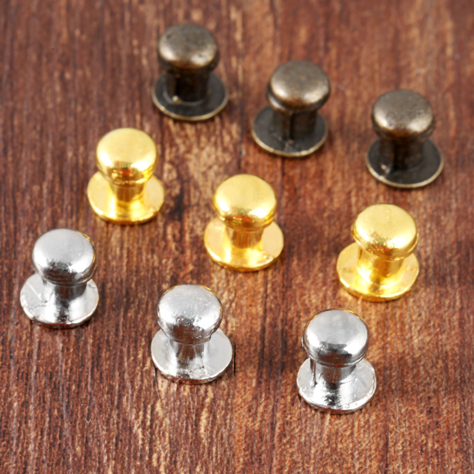 10pcs/lot Mini Knobs Small Handles 7mm*10mm Pull Antique Bronze/Silver/Gold Jewelry Wooden Box Drawer Cabinet Hardware w/screw