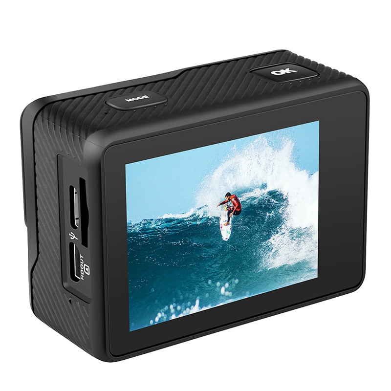 Sports Camera 4K60FPS Waterproof Sports Camera EIS Stabilization WIFI Remote Control Sports DV