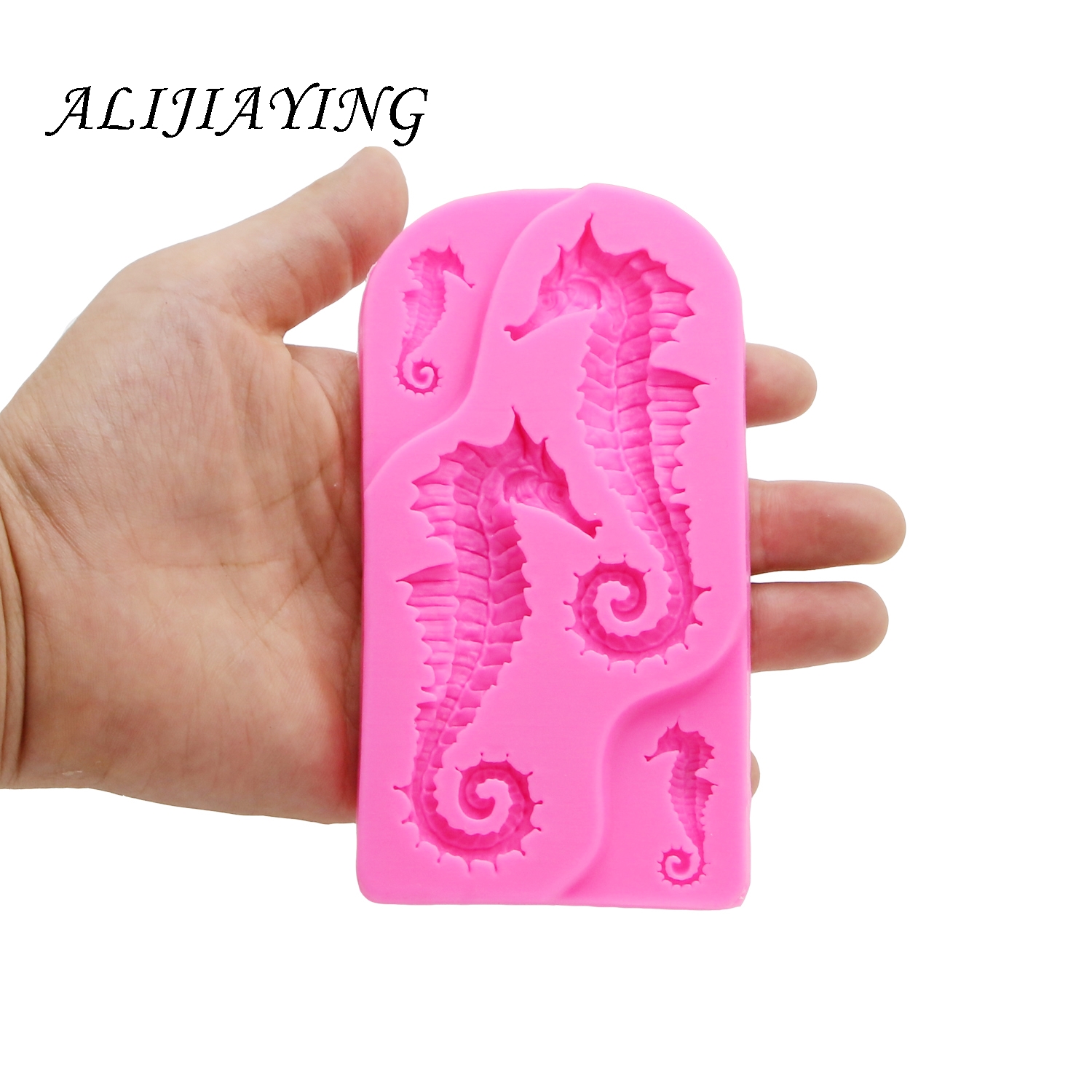 DIY Seahorse Fondant Sugarcraft Silicone Mould Cake Decoration Tools Baking chocolate Polymer Clay Resin Mold D1418