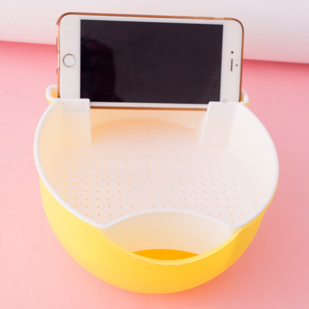 Snack Bowl with Shell Holder Bear Double Dish Nut Bowl With Cellphone Holder Slot for Pistachio Sunflower Seed Edamame Cherries