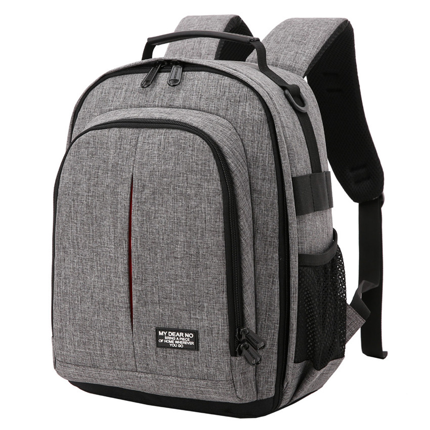 Photo Camera Waterproof Backpack Video Shoulders Soft Padded Tripod Bag w/ Rain Cover Men Women Case Pack for Canon Nikon DSLR