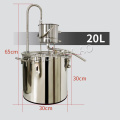 10L/20L 304 Stainless Steel Boiler Alcohol Wine Making Kit Device Home Brew Kit Water Distiller Equipment