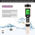 yieryi 4 in 1 H2/PH/ORP/TEMP Meter Digital Water Quality Monitor Tester for Pools, Drinking Water, Aquariums