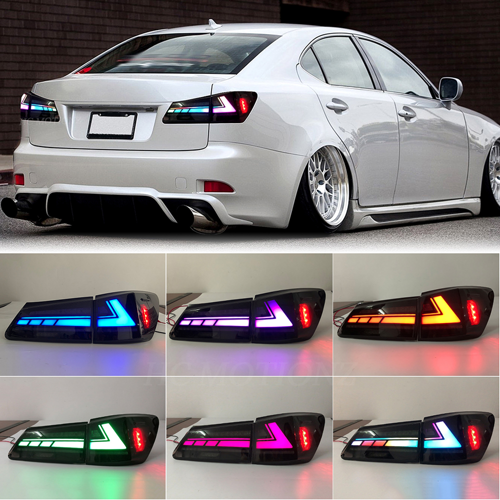 HCMOTIONZ RGB LED Tail Lights for Lexus IS250 IS350 IS300 2006-2013