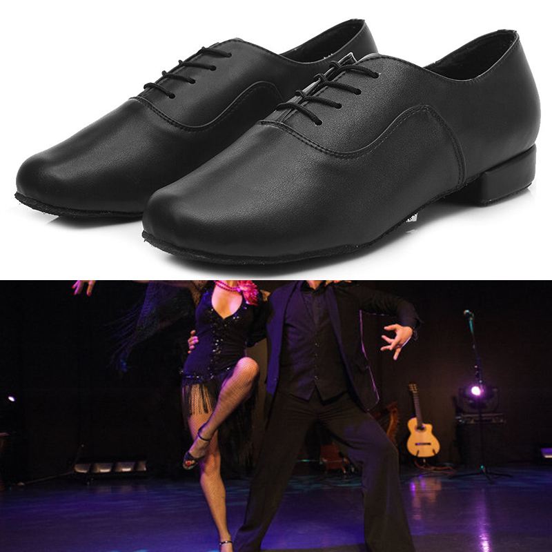 Men Boys Ballroom Dancing Shoes Latin Tango Leather Dance Shoes WHShopping