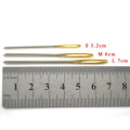 18pcs/Set 7/6/5.2cm 3 Sizes Large Leather Hand Sewing Needles Gold Eye Needle Embroidery Tapestry Home Wool DIY Sewing Needles