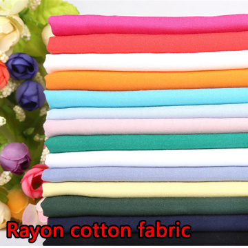 100*145cm Rayon cotton fabric for dress Spandex cloth Twill Women's clothing fabric DIY cotton silk Handmade Sewing 17 colors