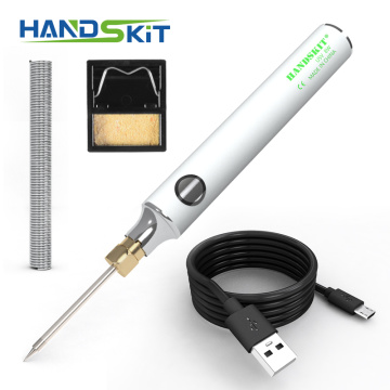 Handskit Electric Soldering Iron USB Powered Charging 5V 8W Adjustable Temperature Soldering iron With Tin Wire Solder Station