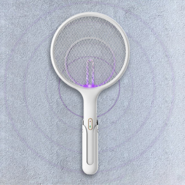Electric Mosquito Swatter USB Rechargeable Bug Zapper Racket Insects Killer