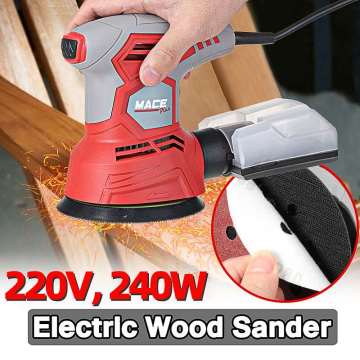 220V 240W Electric Car Random Orbital Sander Machine Multi-Function Woodworking Corners Polisher Variable Speed Corded Sanders