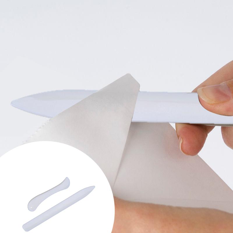 2pcs/set Paper Creaser for DIY Scrapbooking Card Making Photo Album Paper Folding Tool Crafts Edge Side Slicker Letter Opener