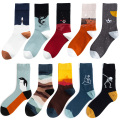 5 Pair/Pack Streetwear Men Socks Cotton Crew Designer Socks Men Unisex Size 37-44 Free Shipping