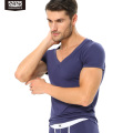 52025 Men Undershirts 2-Pack Soft Modal Comfortable Underwear Close-fit Short Sleeves T-Shirt Tops Sleepwear Comfy Homewear