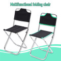 1PCS Foldable Fishing Chair Outdoor Beach Camping Chair Ultralight Folding Outdoor Portable Extended Hiking Seat Aluminum Alloy