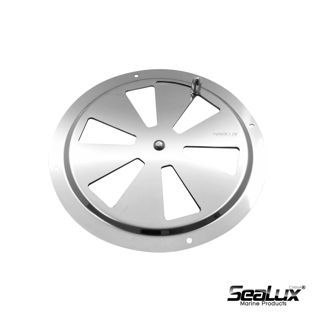 Sealux Butterfly vent with side knob 3 sizes - Large Stainless steel for Yacht Boat Marine hardware