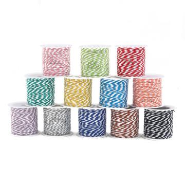 10Meters/roll 1.5mm Cotton Baker Twine Rope Cord Wedding Decoration Christmas Gift Packaging Rustic Handmade Crafts