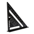 7'' Metric Aluminum Alloy Speed Square Roofing Triangle Angle Protractor Square Carpenter's Measuring Sharpeners