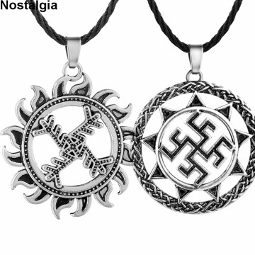 Slavic Wheel Dukhobor Amulet Viking Runes Amulet And Talisman Jewelry Slavic Pendant Necklace