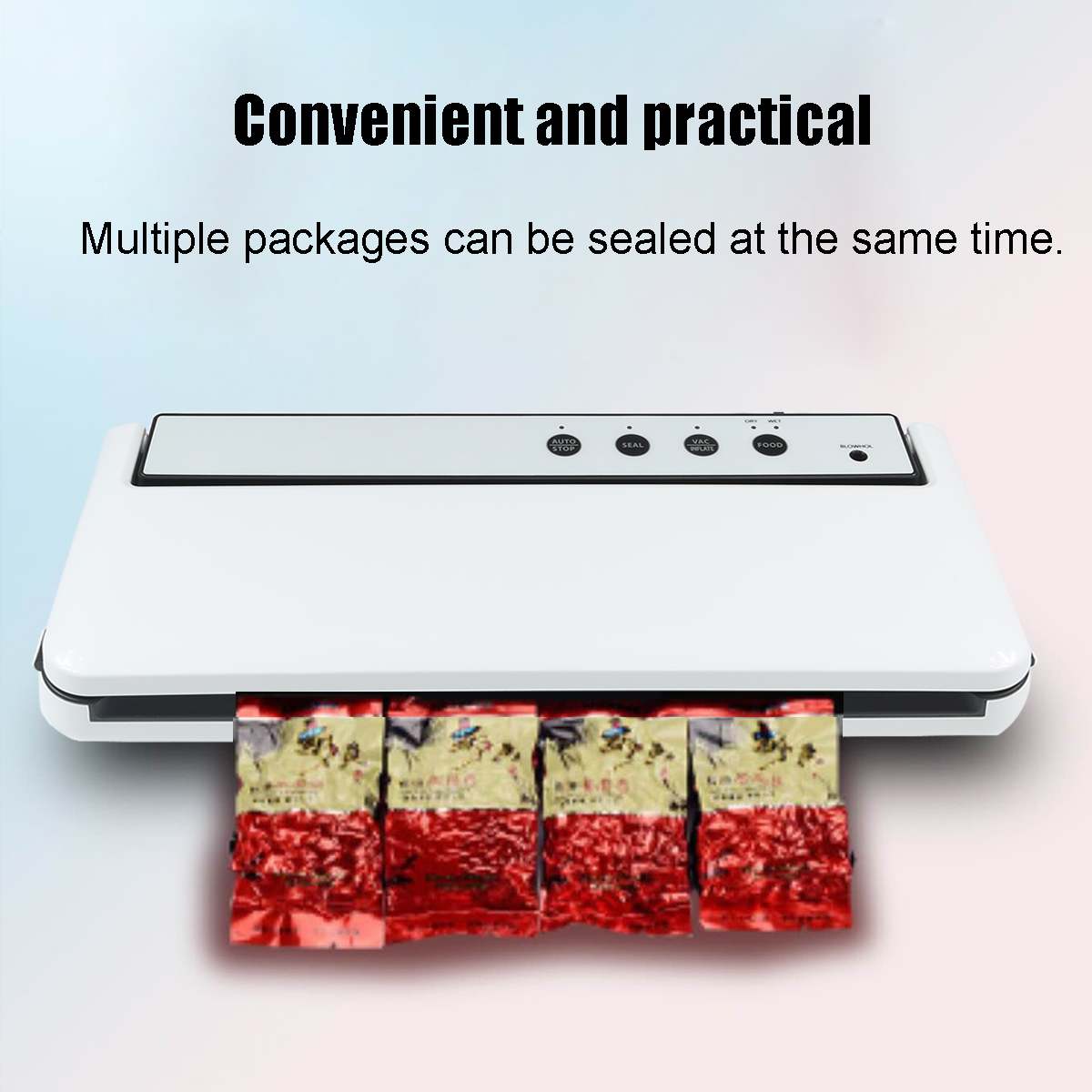 120W Automatic Vacuum Food Sealers Electric Vacuum Sealing Machine with 10pcs Bags Packer Sealing Vacuum Packaging Kitchen Tool