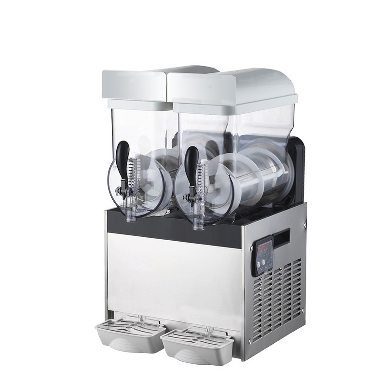 Commercial Double Cylinder Cool Juicer Machine Drink Slush Machine Juice Drinking Machine Smoothie Maker XRJ15LX2