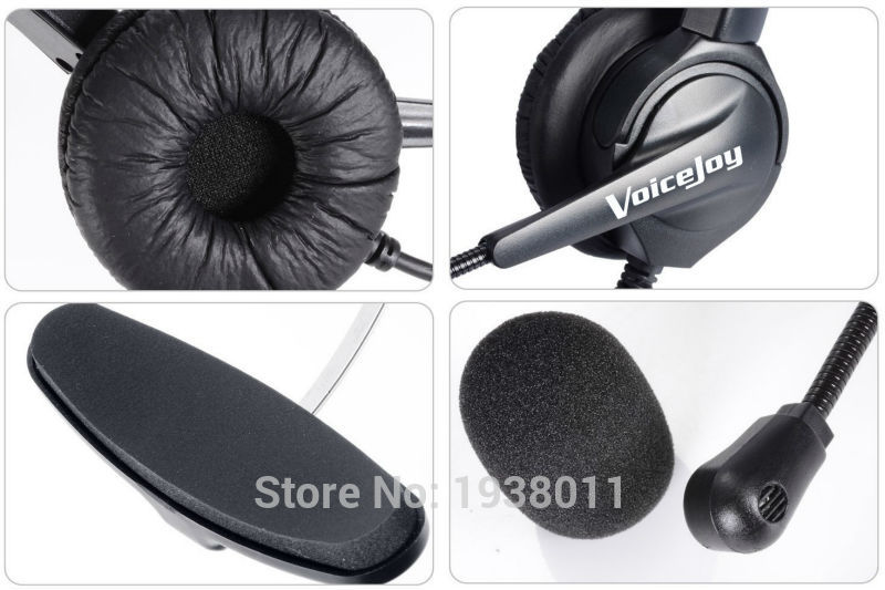 NEW Additional 1 PCS EAR PAD +RJ9 plug headset Call center office headset ONLY for CISCO Telephone 6921 7960 7960 8941 8945 etc