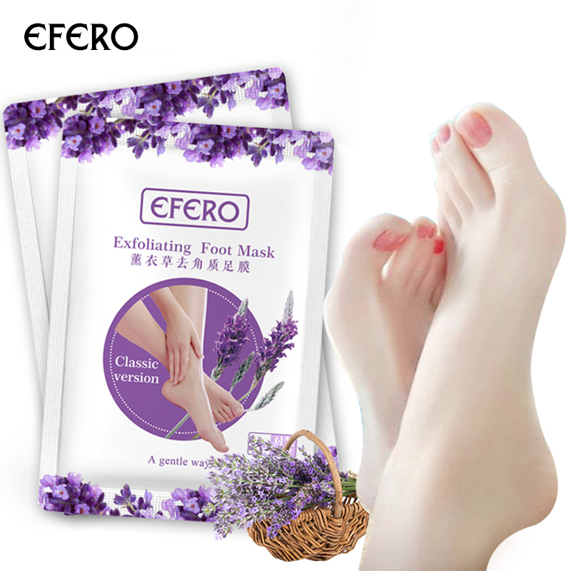 7Pair Feet Exfoliating Mask Lavender Foot Mask Peeling Dead Skin Remover Feet Masks Socks for Pedicure Socks Soften Peel Foot