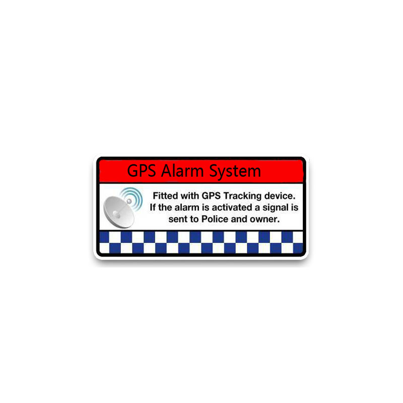 Creative GPS Alarm System Smart Car Sticker Accessories Vinyl PVC 11cm*5cm Motorcycle Waterproof Windshield Car Styling Decal