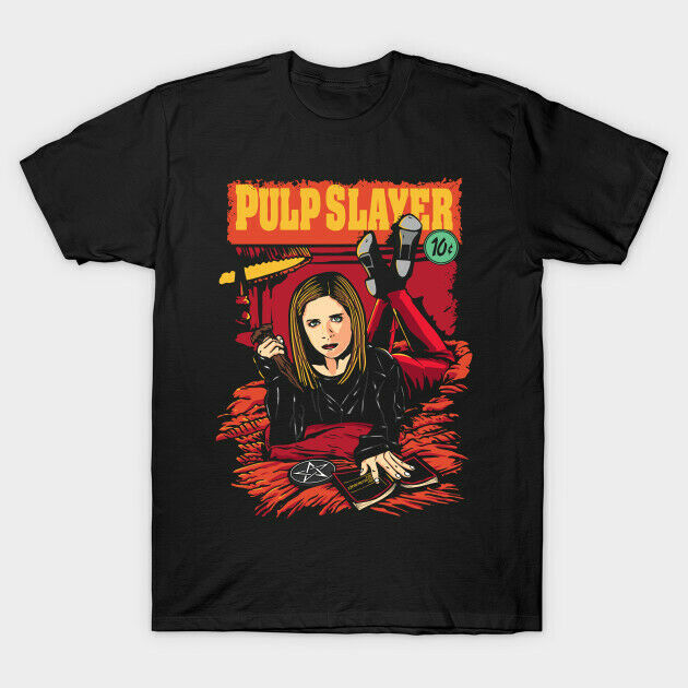 Buffy The Vampire Slayer X Mia Wallace Pulp Fiction Black T Shirt Willow S 6Xl