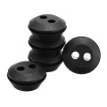 5Pcs 2-hole Black Rubber Fuel Gas Line Grommet Replacement For Cylinder Valve Pump Other 2-hole Models Hardware Parts