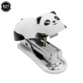 Mini Stapler Set Cartoon Panda Office School Supplies Staionery Paper Clip Binding Binder Book Sewer kids child stapling machine