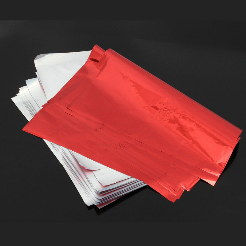 50 Sheets A4 Red Transfer Heat Foil Paper For Laser Printer Hot Laminator 8x11"a
