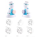 4 In 1 Electric Facial Cleansing Brush Rechargeable Ultrasonic Massager Pore Face Cleansing Device Face Brush Washing