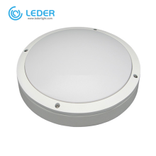 LEDER Circle White Simple LED Outdoor Wall Light
