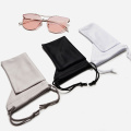 Fashion Solid Color Sunglasses Bag Drawstring Eyeglasses Portable Soft Delicate Glasses Pouch Cloth Bags Glasses Case Pouch