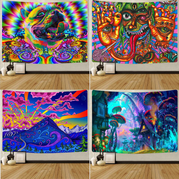 Mandela Tapestry wall Hanging Psychedelic Tapestries Yoga Hippie Throw Beach towel Throw Rug Art Print Home Dorm Wall Decor