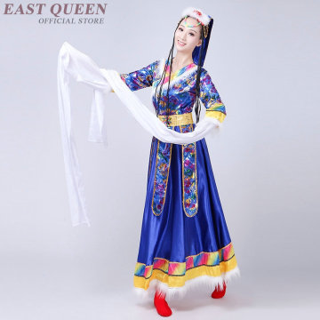 Wholesale Tibetan dress Chinese folk dance costumes clothing dress stage dance wear performance Chinese dance costumes FF926